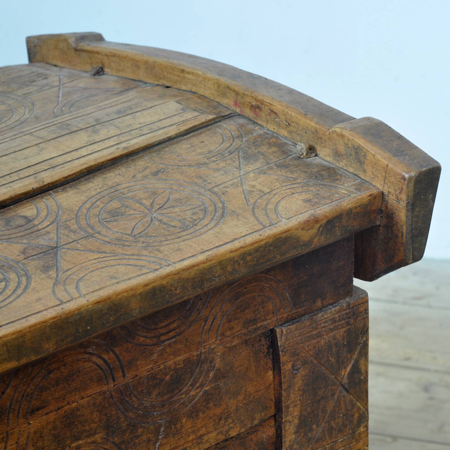 antique shepherd's chest, 1850s