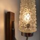 Applique en bois et verre années 60-70