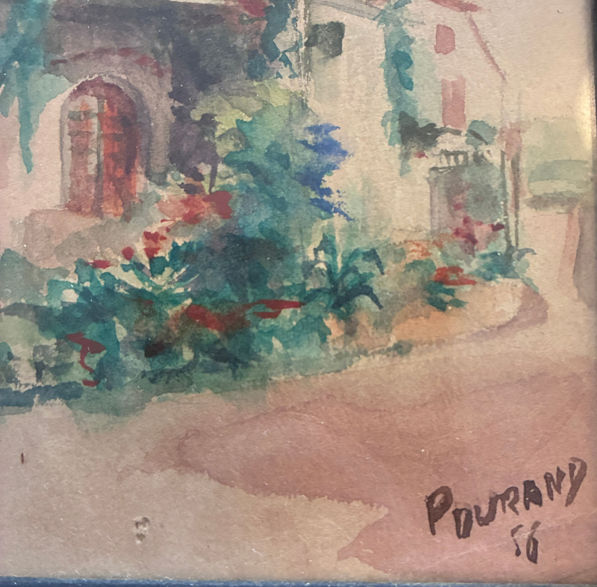 Landscape of Provence signed Pourand 1956
