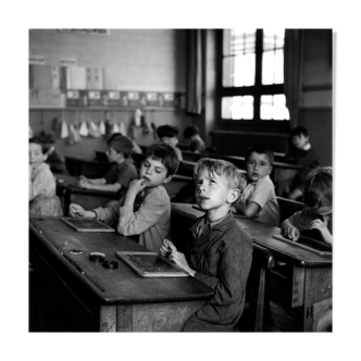 Photography "La leçon de calcul", Paris, 1956