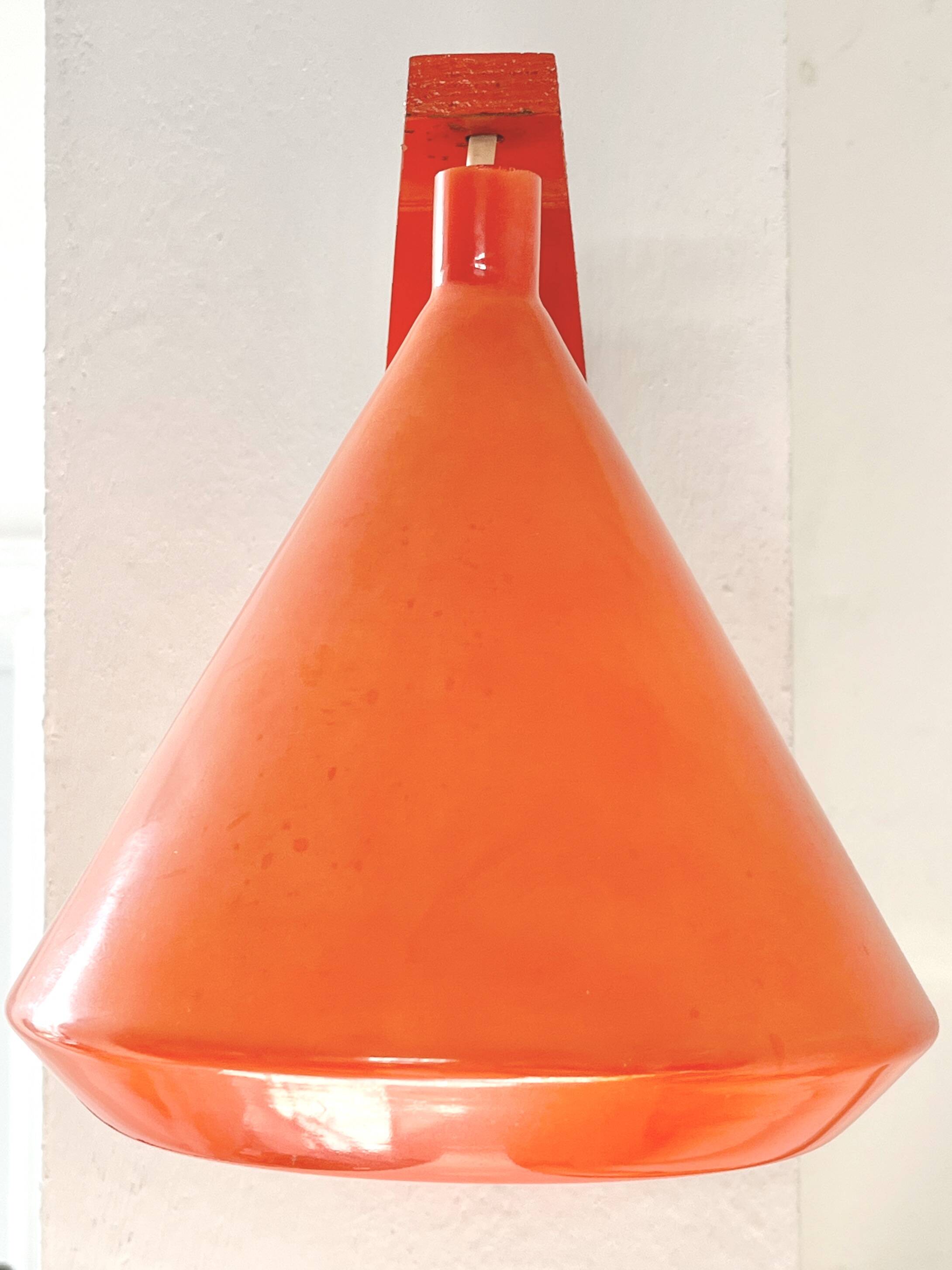 Philips Louis Kalff wall lamp opaline orange