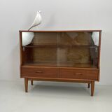 Vintage Jentique small wall unit/display cabinet from the 1960s made of teak