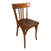 Chaise bistrot baumann en bois années 70 vintage