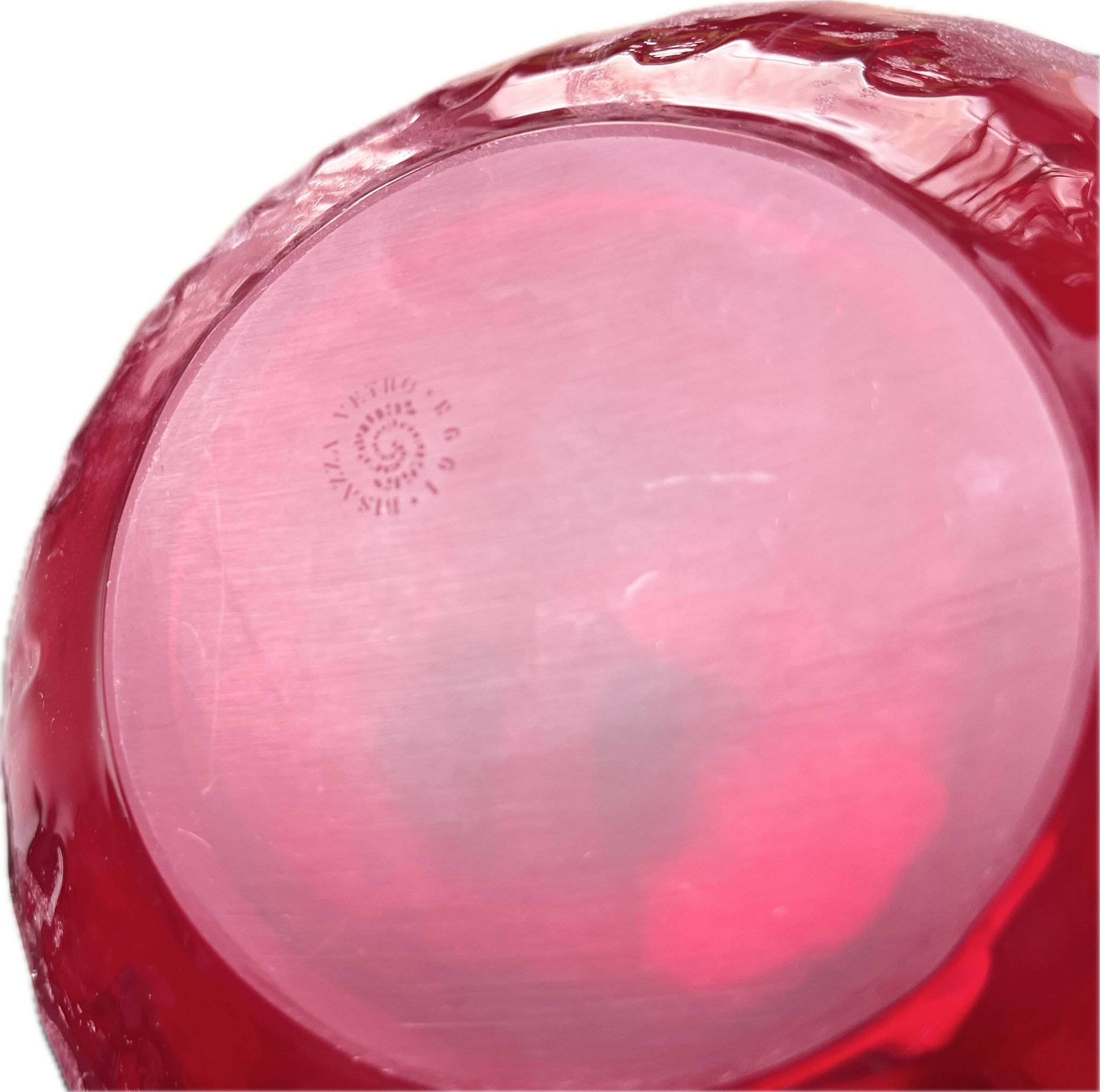 Vase Amphore "Scavo" Vetro Bisazza (Collaboration Segu so) Murano 1993
