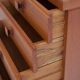 Teak and brass drawer buffet by La Permanente Mobili Cantù
