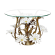 Table basse en laiton 'flowers' Hollywood regency