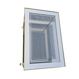 Brass and glass serving trolley, 1970s