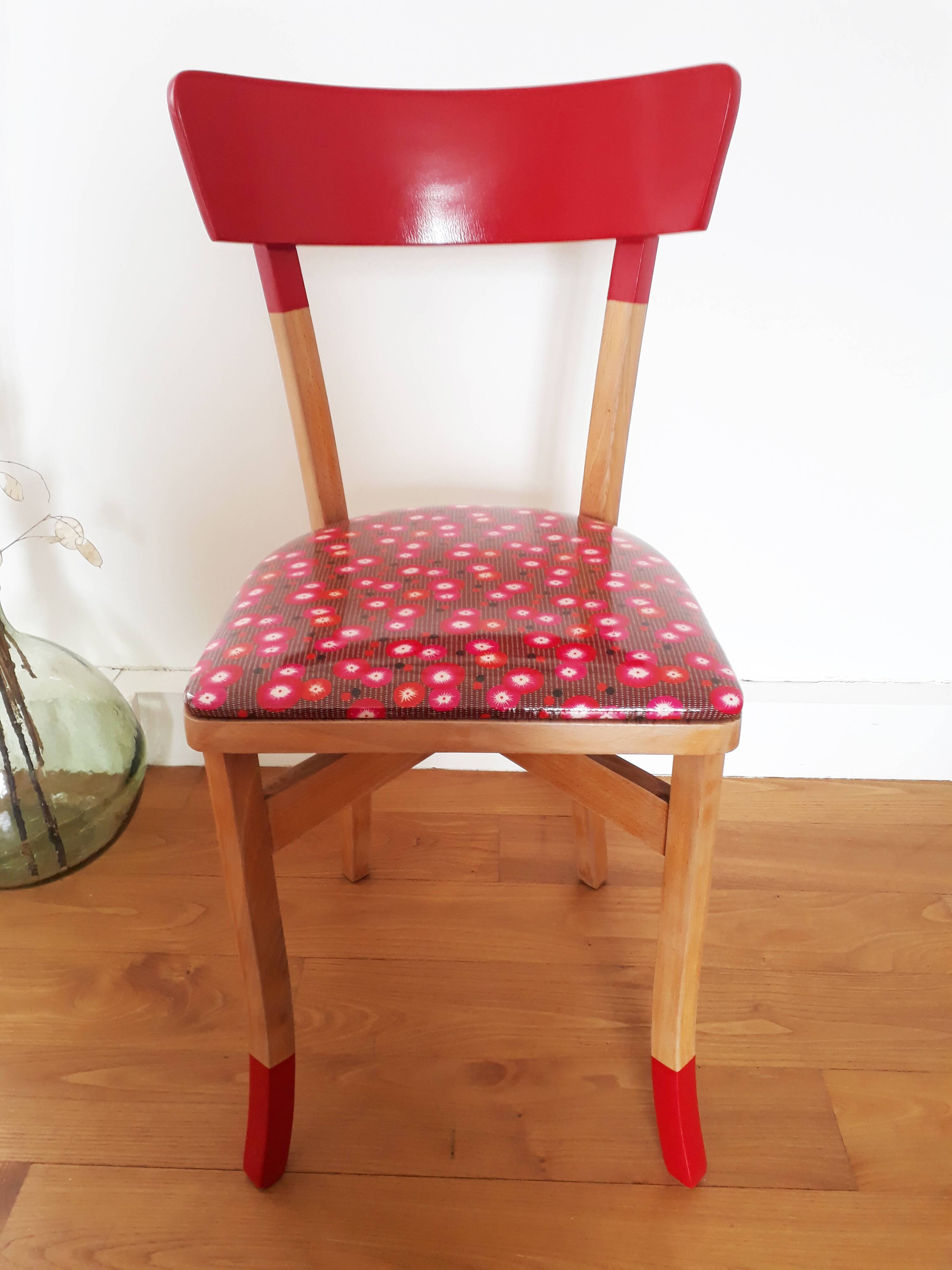 Chair bistro red vintage 30s