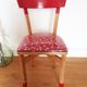 Chair bistro red vintage 30s