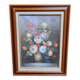 Framed and signed painting by Edmon Sanders