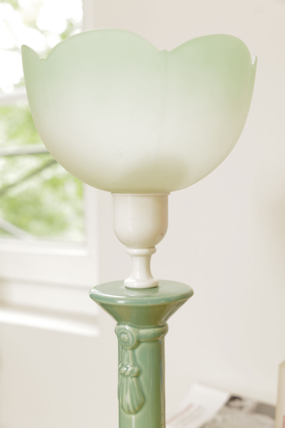 Pair of “tulip” lamps