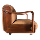 Midcentury brutalist embassy lounge or easy low club chair, 1960s