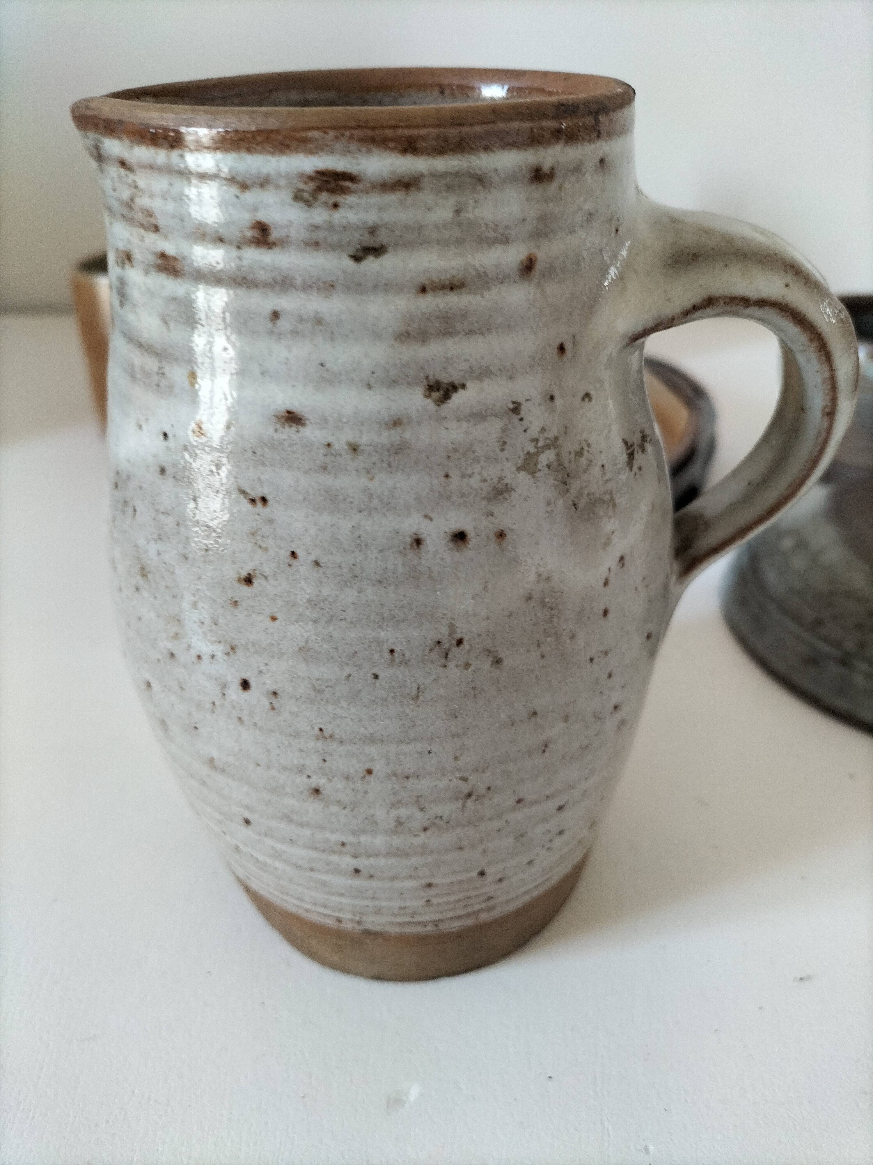 Stoneware service Puisaye – breakfast set - 7 pieces