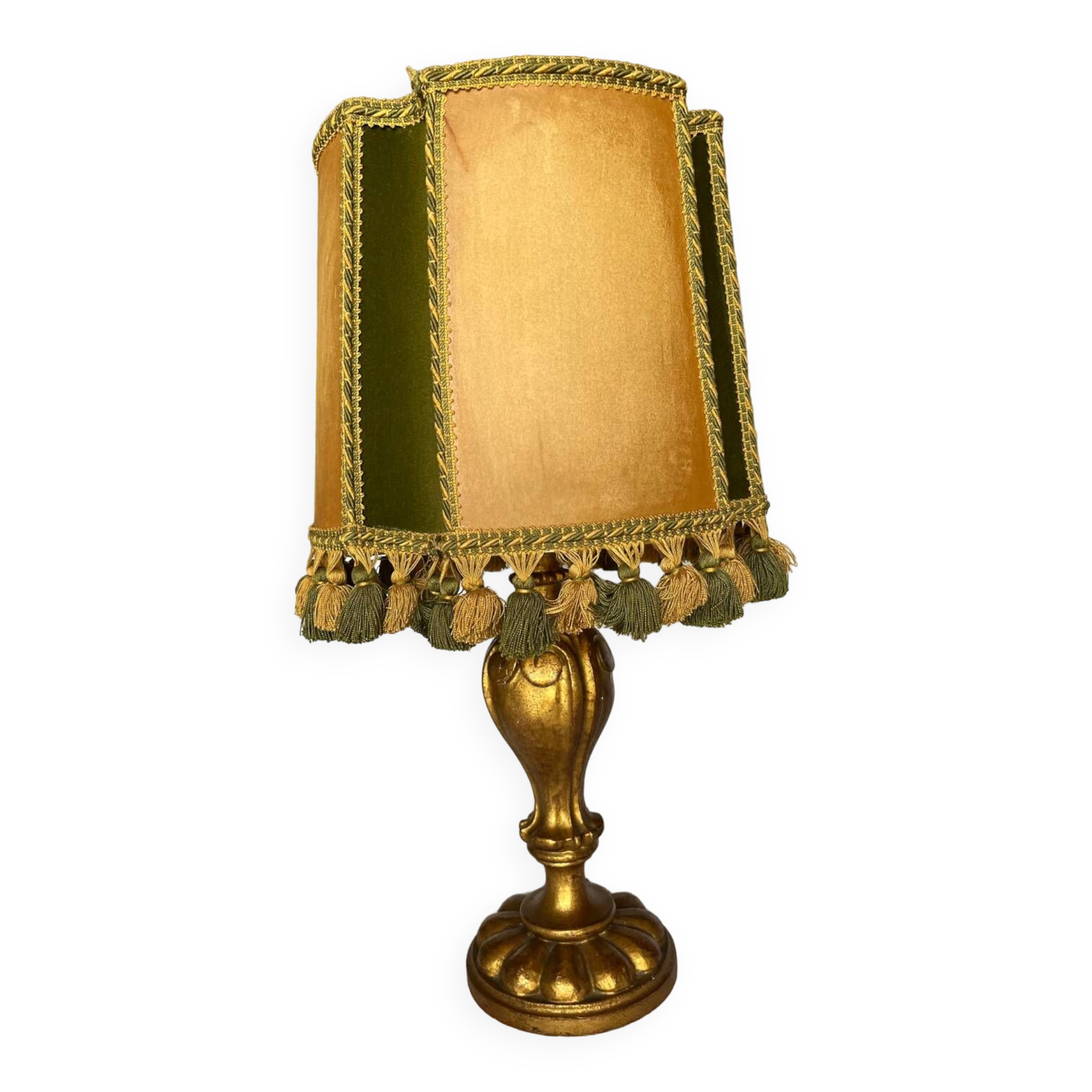 Vintage wooden table lamp