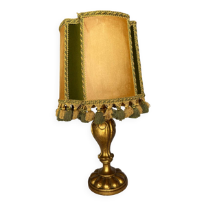 Lampe à poser bois vintage