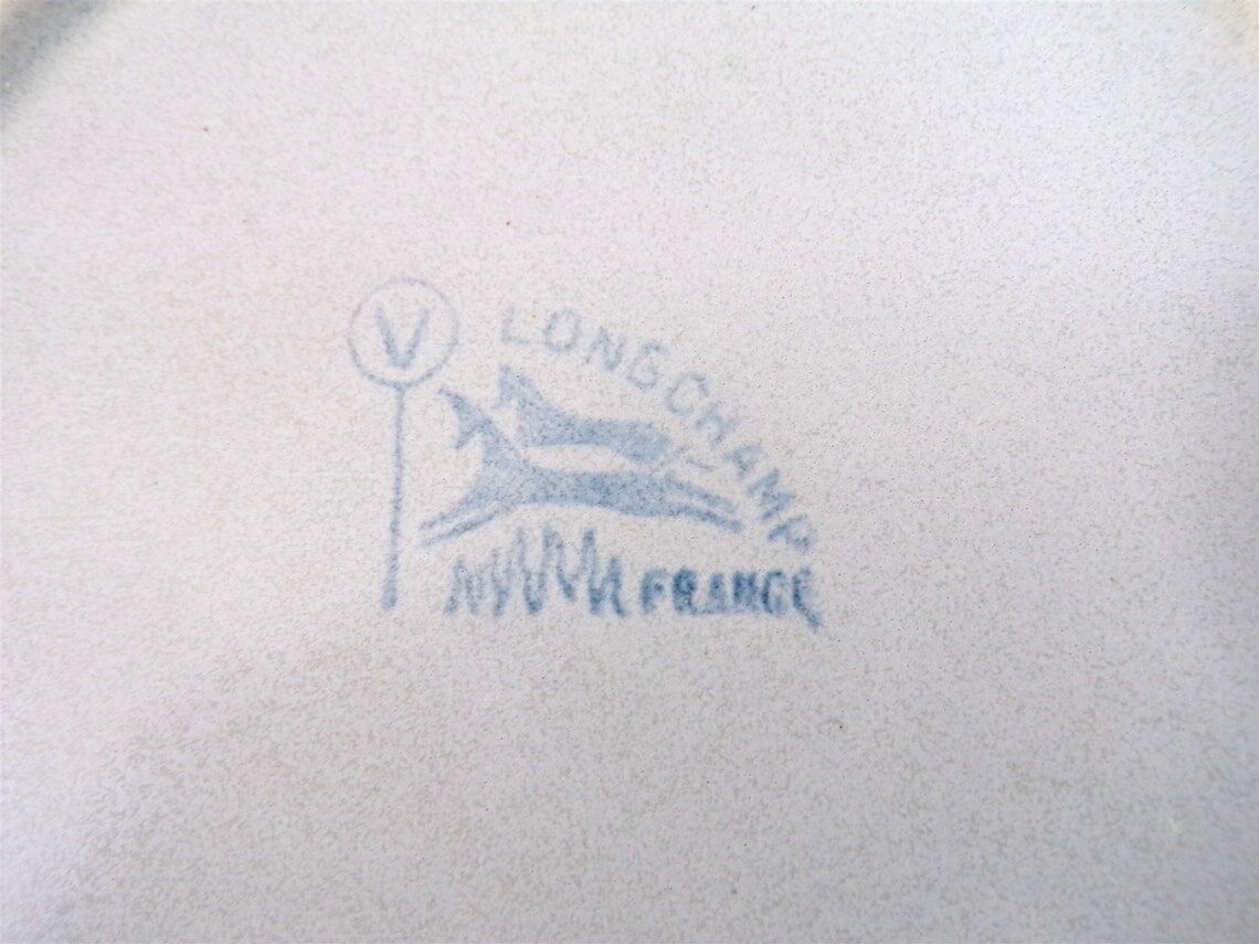 Set of 5 dessert plates Longchamp France