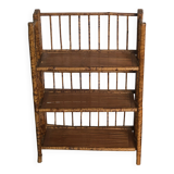 Speckled bamboo shelf