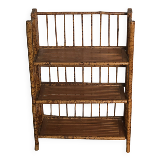 Speckled bamboo shelf