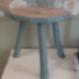 Blue tripod stool