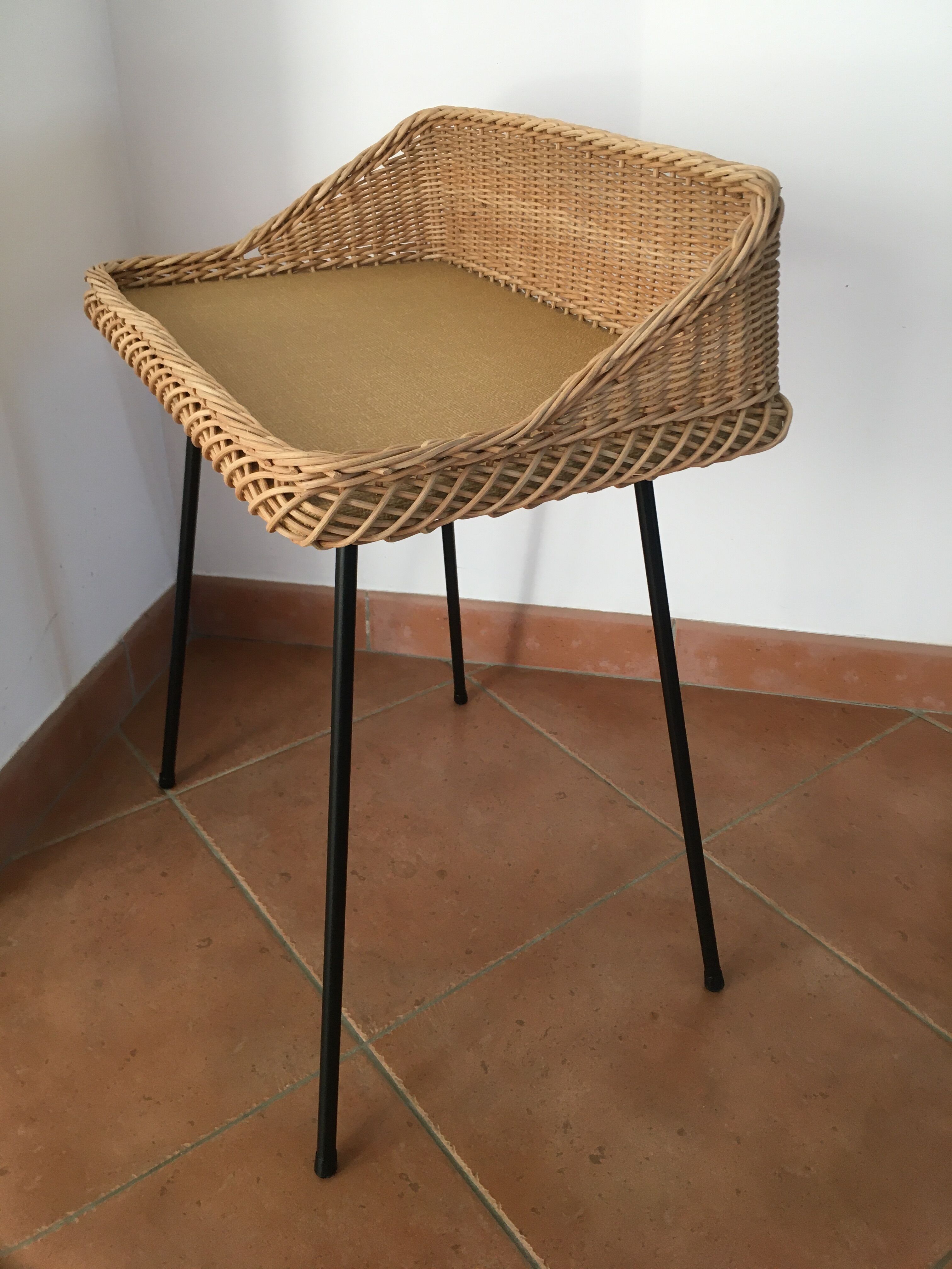 Rattan bedside
