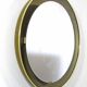 Vintage gold mirror by Mathieu Mategot for Artimeta from the 1950s with light.