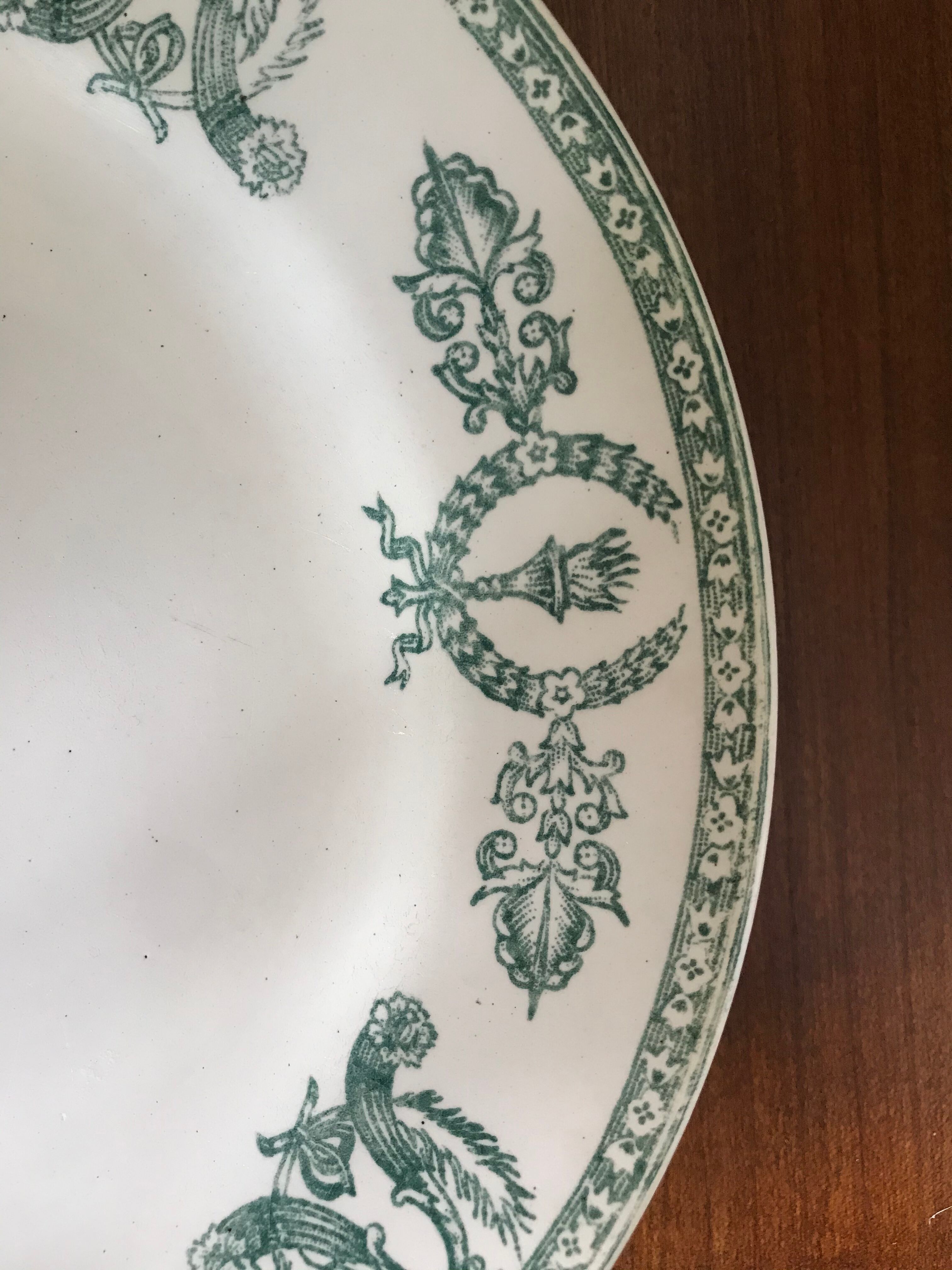 Six old Givors plates