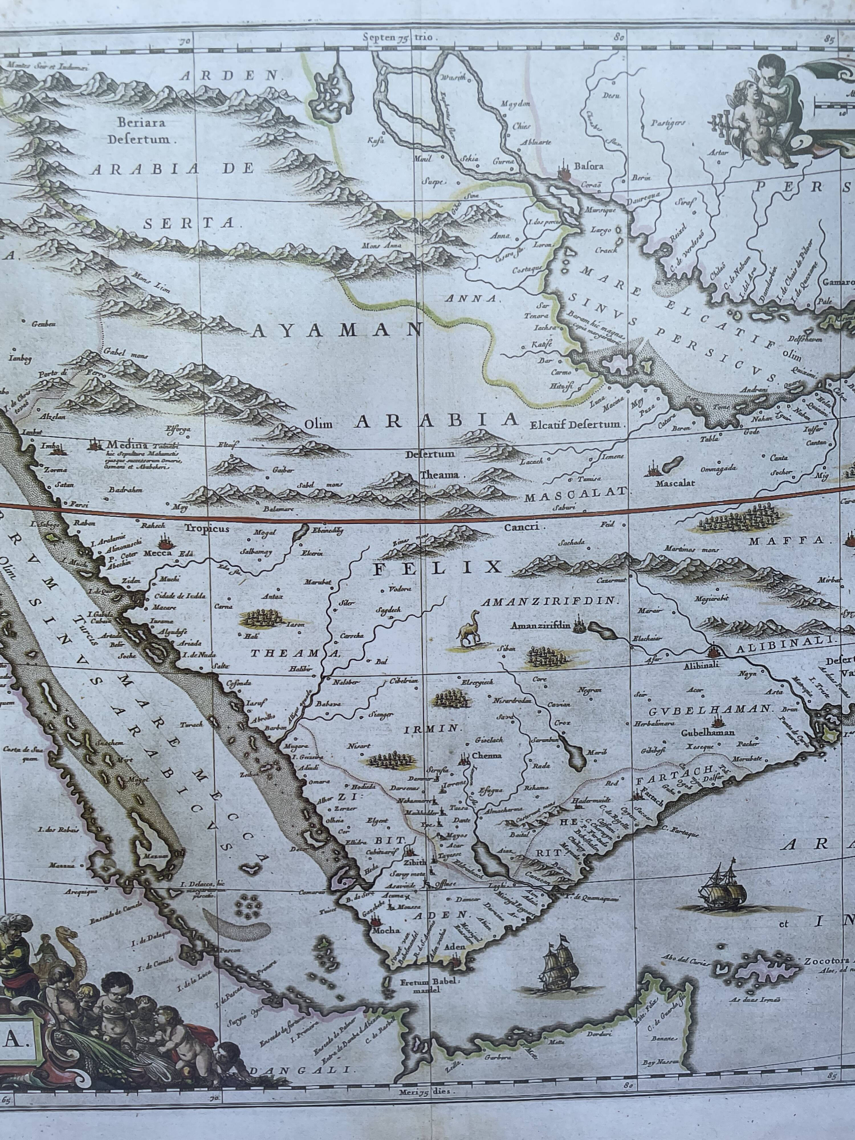 Carte de l'Arabie Heureuse (Feliz Arabia)
