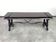 Chestnut bench with sculpted iron from 19th-century Spanish Renaissance.