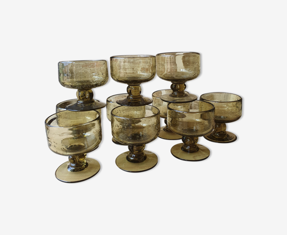 Verres soufflés bullés Biot