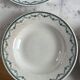 Ironstone set of 5 deep plates St Amand