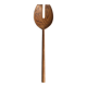 Salad server or flat-ended slotted spatula in teak L30 D9x8