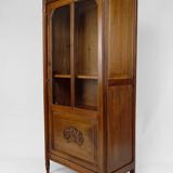 Art Deco walnut display cabinet, France, Circa 1920