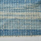 5x9 Blue & Beige Modern Kilim Rug, 147x288Cm