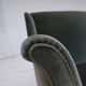1960s, Danish 3-seater sofa, original turquoise-green furniture velour.