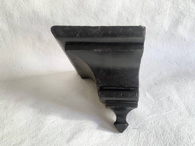 Victorian ebonized wood wall console, circa 1840