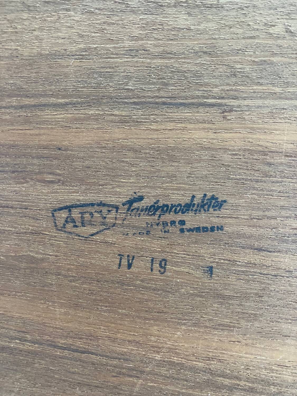 Teak veneer tray by ARY, Sweden 1960