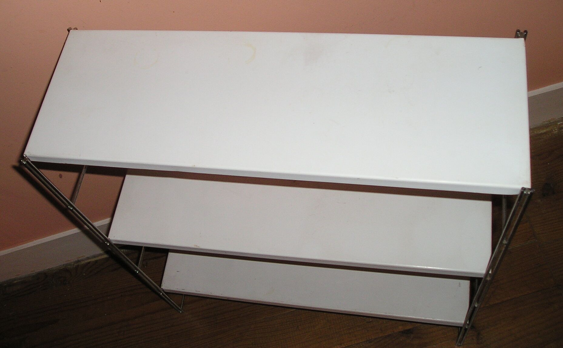 Wall shelf with 3 metal tablets Self for MOFP, 70s/80s
