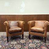 Sheep Leather Laura Ashley Armchair Set