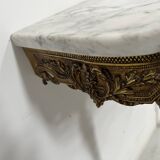 Louis XVI style console in gilded bronze, 20th century
