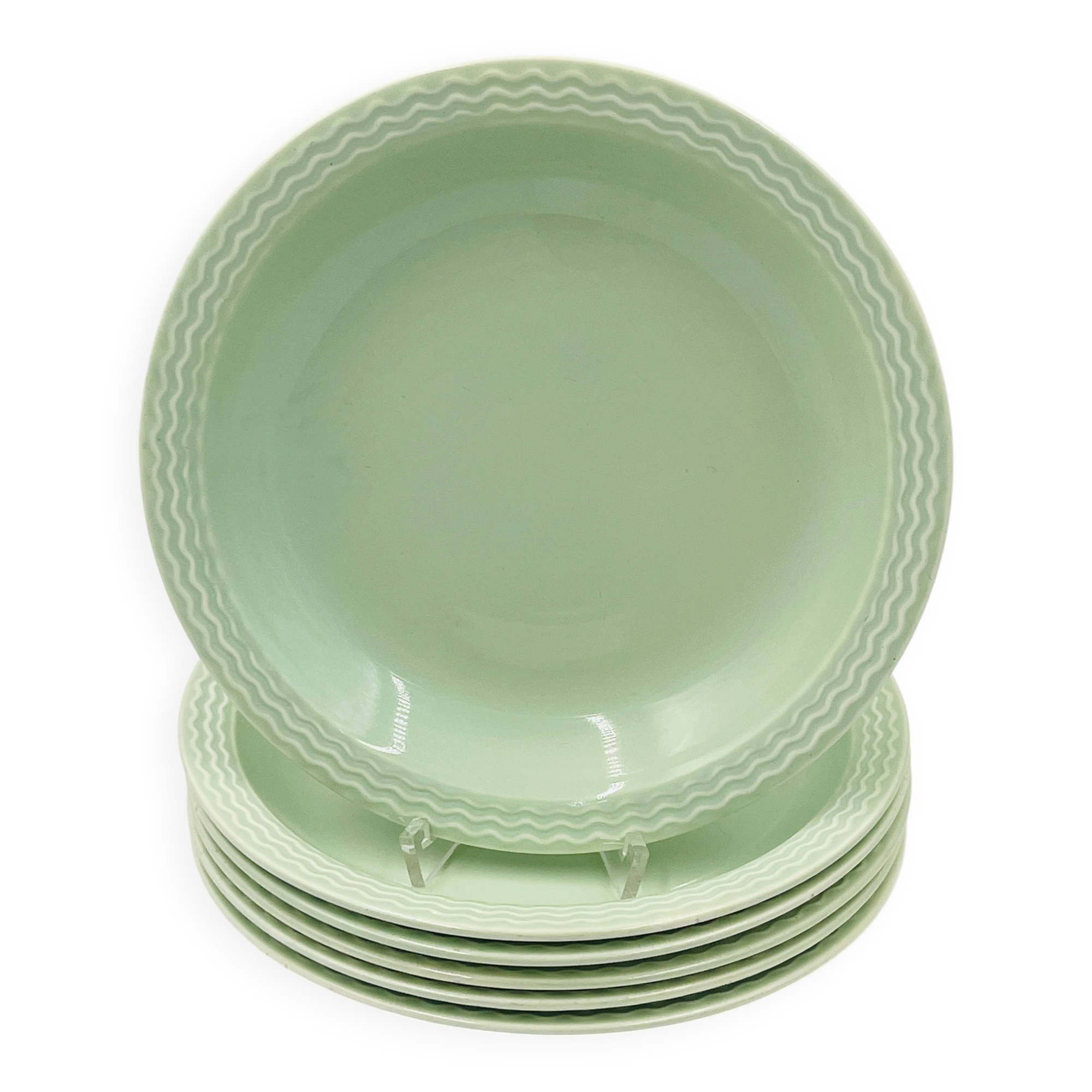 Set of 6 Villeroy Boch Ondine Plates