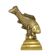 Vintage Heavy Solid Bronze Koi Carp Statue