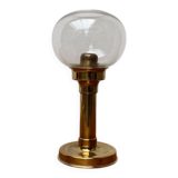 Brass and glass candle holder by Harald Buchrucker, mid-century, 1960s.