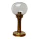 Brass and glass candle holder by Harald Buchrucker, mid-century, 1960s.