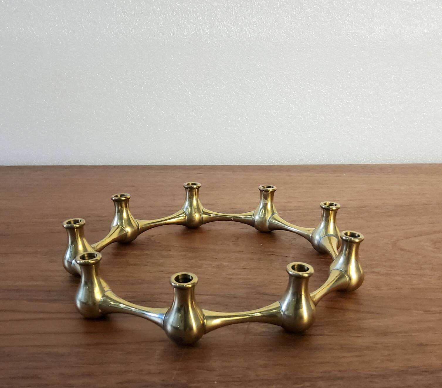Brass candlestick, Jens Quistgaard, Denmark, 1950s