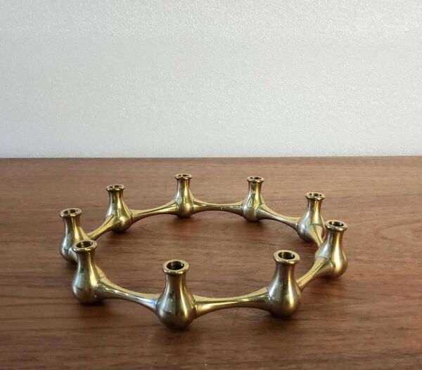 Chandelier en laiton, Jens Quistgaard, Danemark, années 1950