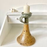 Stoneware candle holder Pierre Digan La Borne, 60s/70s