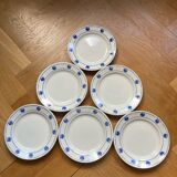 Blue apple dessert plates