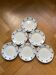 Assiettes dessert pommes bleues