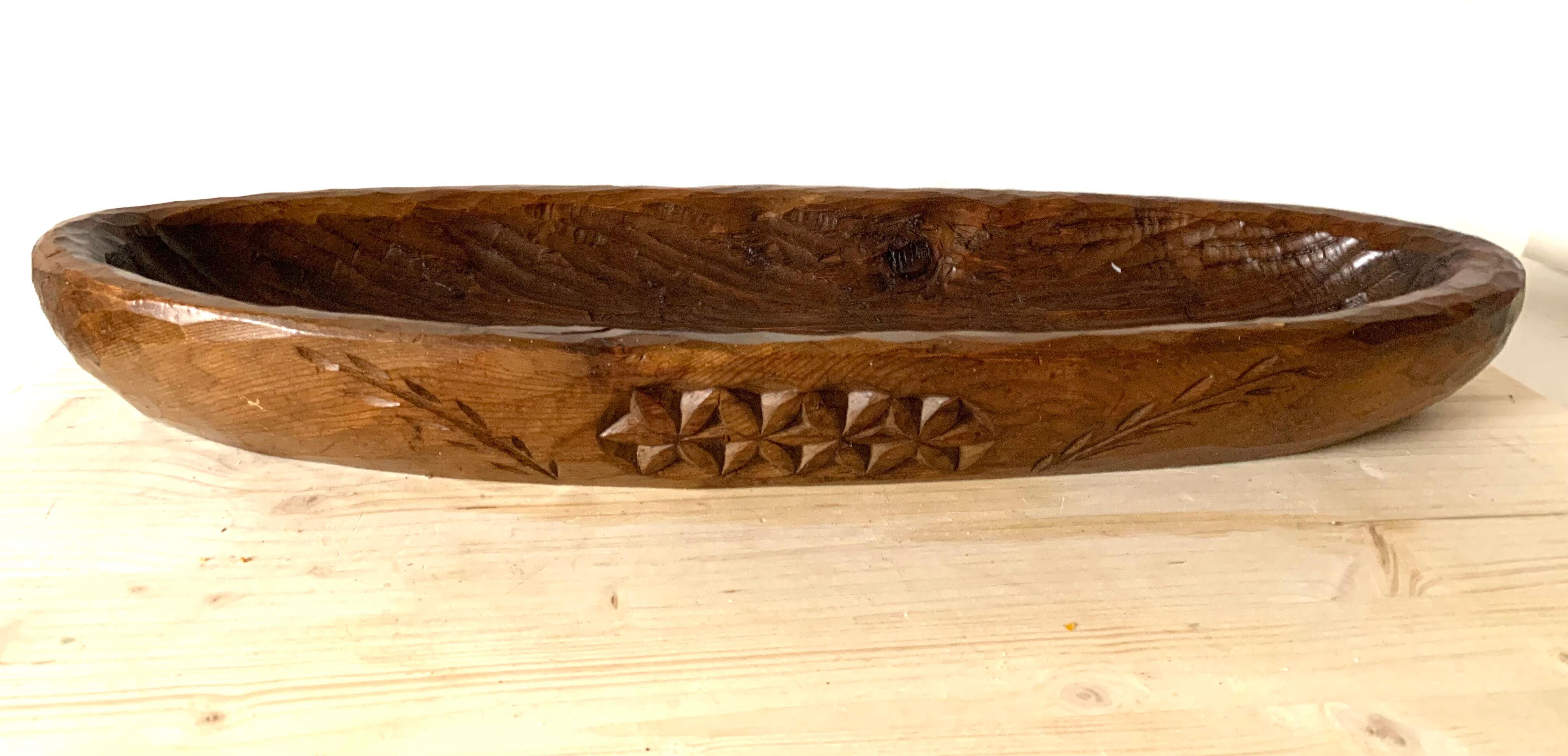 Large wooden dish