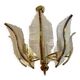 Venini Palm chandelier in glass and gilding, Italy 1980